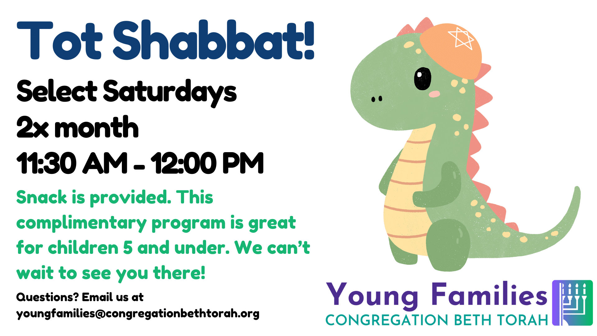Congregation Beth Torah: Tot Shabbat
