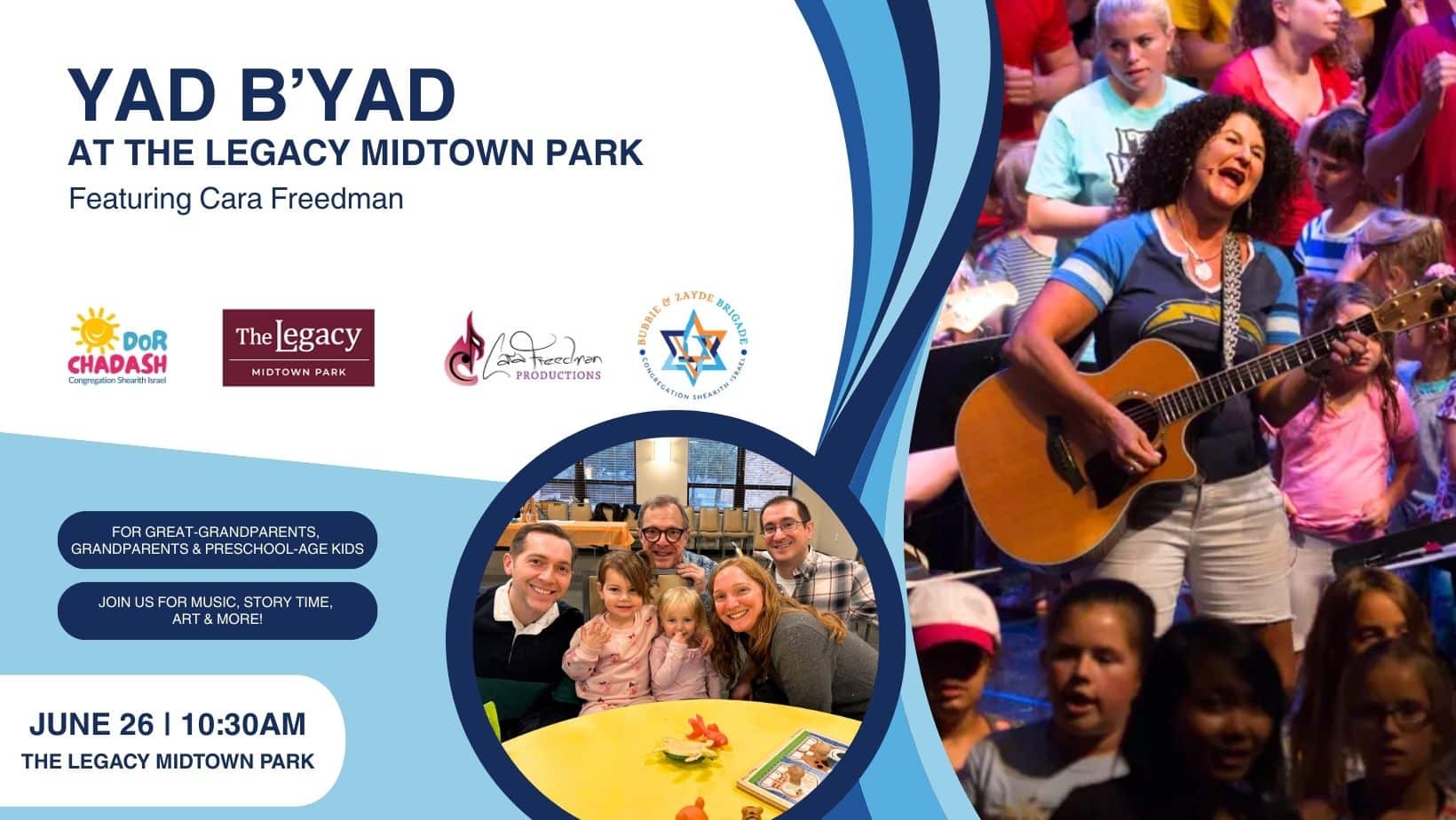 Yad B’Yad with The Legacy Midtown Park (Infants – Pre-K)