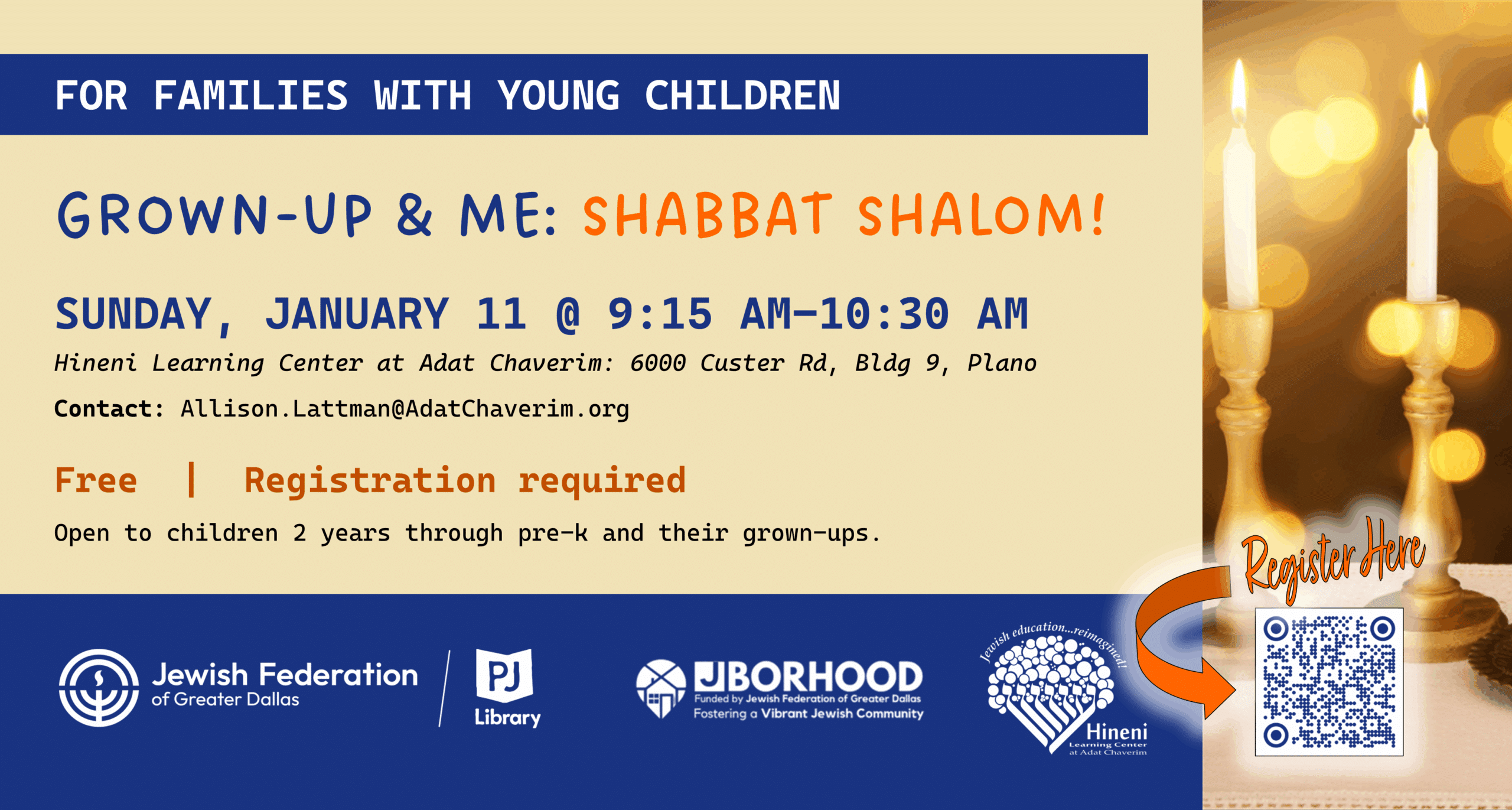 Grown-Up & Me: Shabbat Shalom!