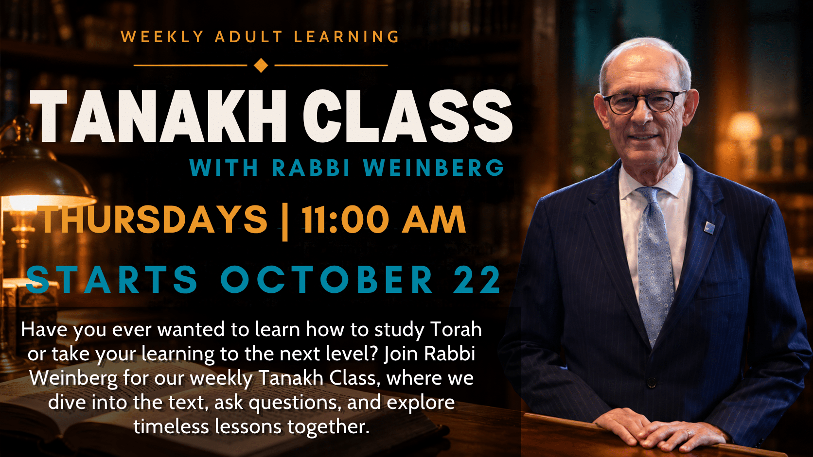 Tanakh Class with Rabbi Weinberg