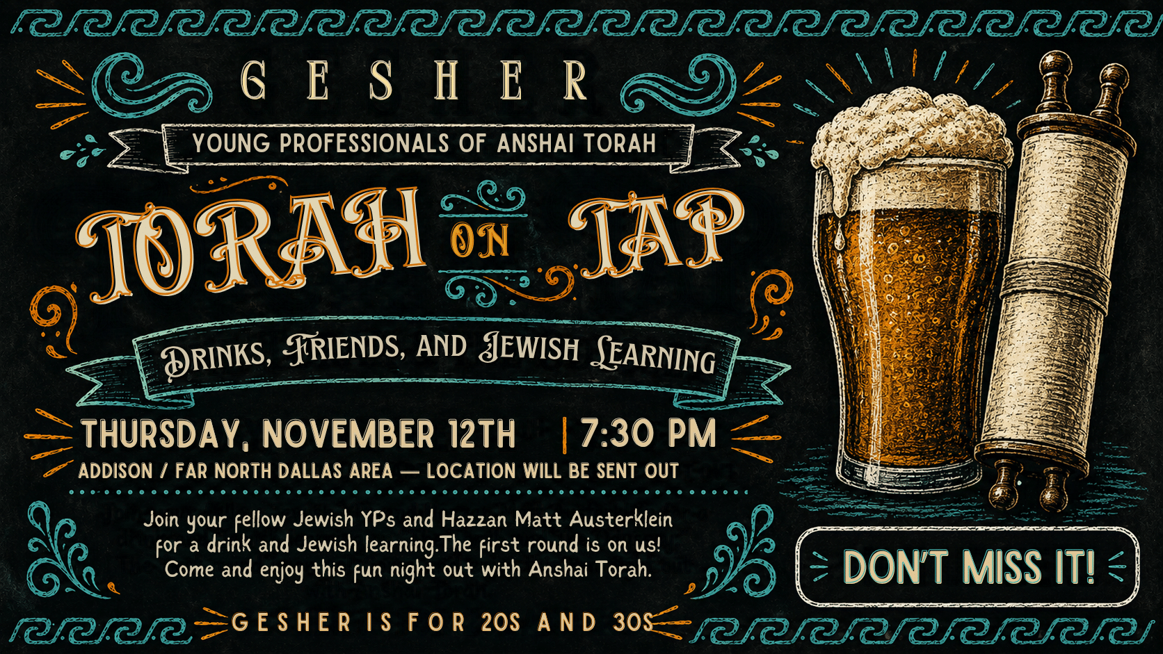 Gesher Torah on Tap